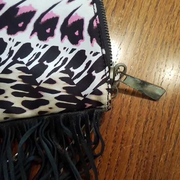 Just Cavalli Polyester & Real Leather Fringe Bag - Picture 5 of 5